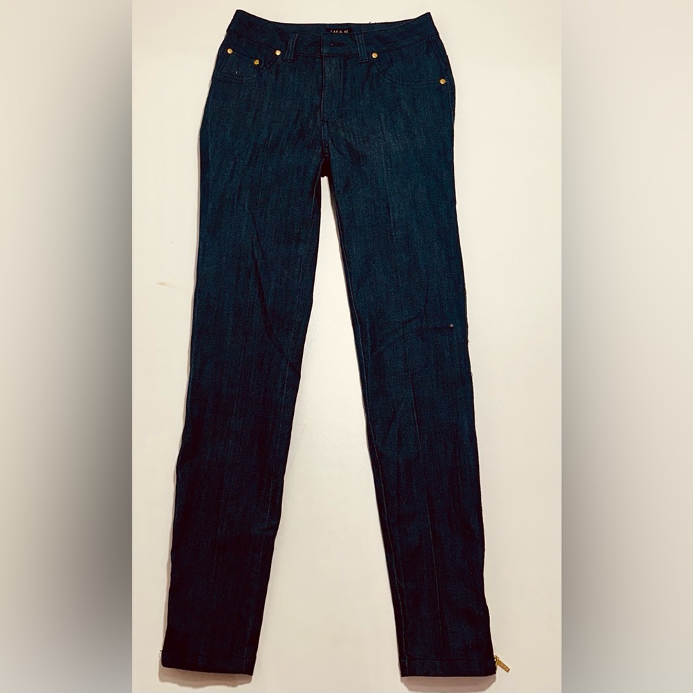 Iman Womens Jeans Size 2 Skinny Dark Dressy Casual FREE SHIPPING